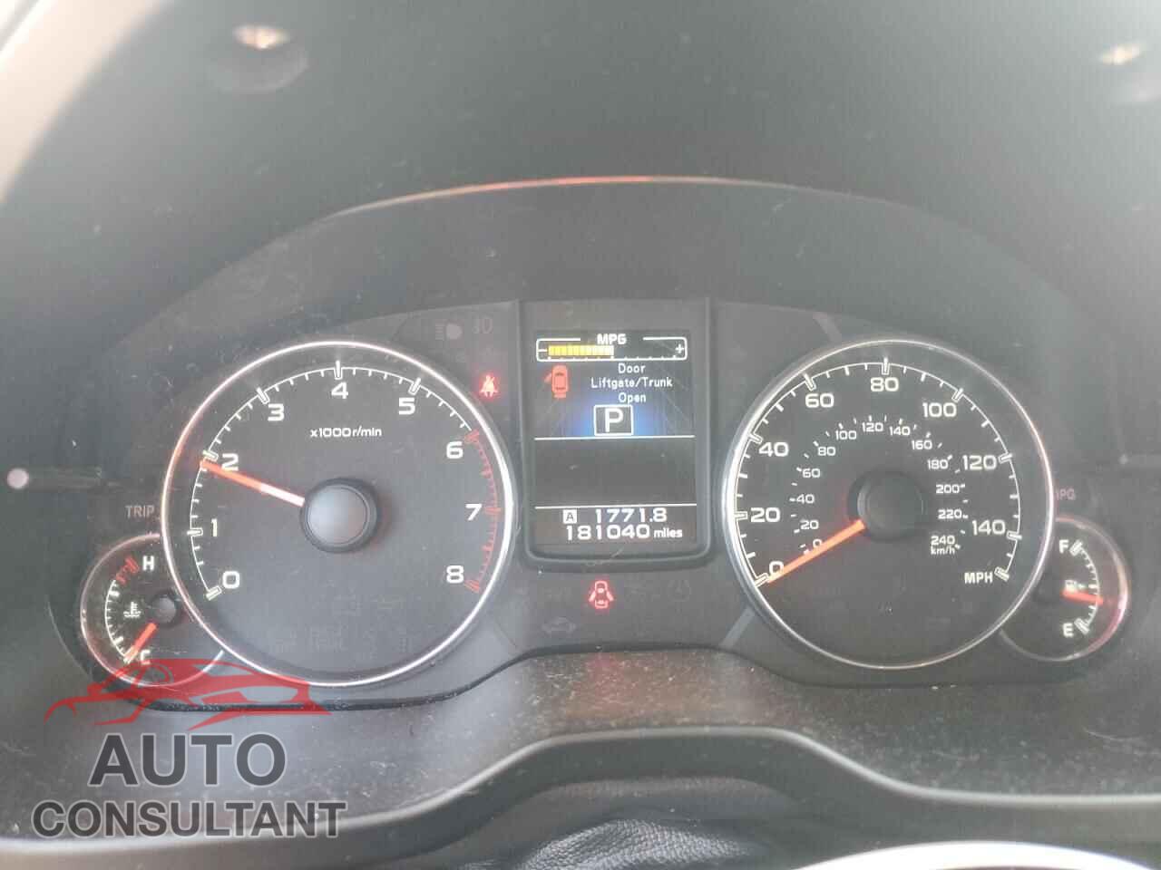 SUBARU OUTBACK 2014 - 4S4BRBKC8E3225415