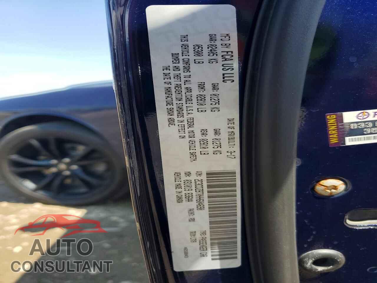 DODGE CHALLENGER 2017 - 2C3CDZBT0HH604690