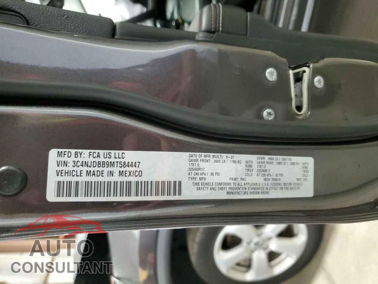 JEEP COMPASS 2021 - 3C4NJDBB9MT584447
