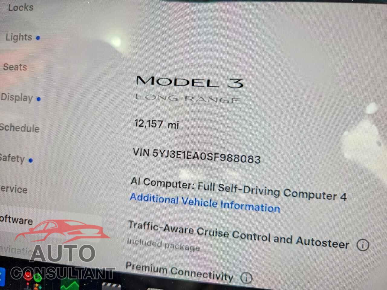 TESLA MODEL 3 2025 - 5YJ3E1EA0SF988083