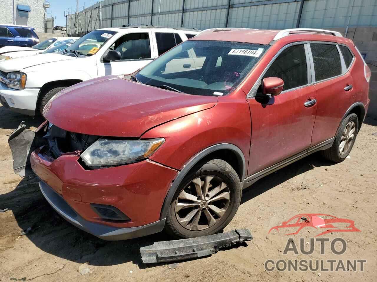 NISSAN ROGUE 2016 - KNMAT2MT3GP653192