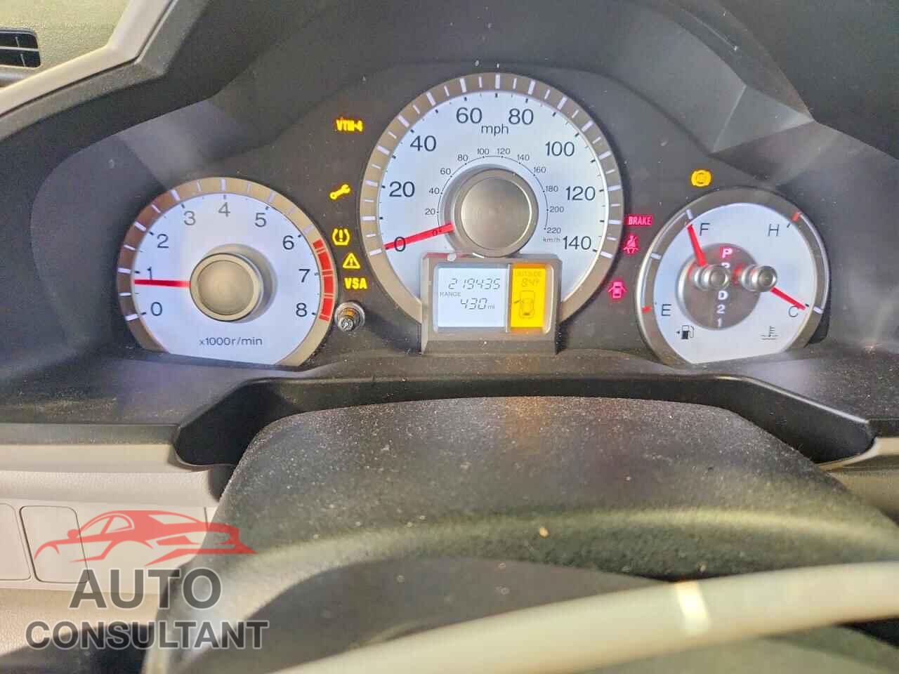 HONDA PILOT 2011 - 5FNYF4H54BB009328