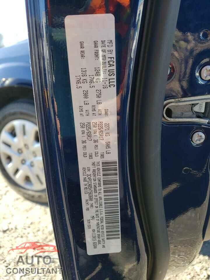 DODGE JOURNEY 2017 - 3C4PDCAB5HT563600