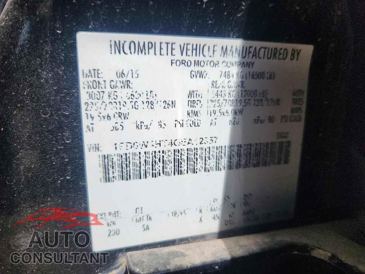 FORD F450 2016 - 1FD0W4HT4GEA12357