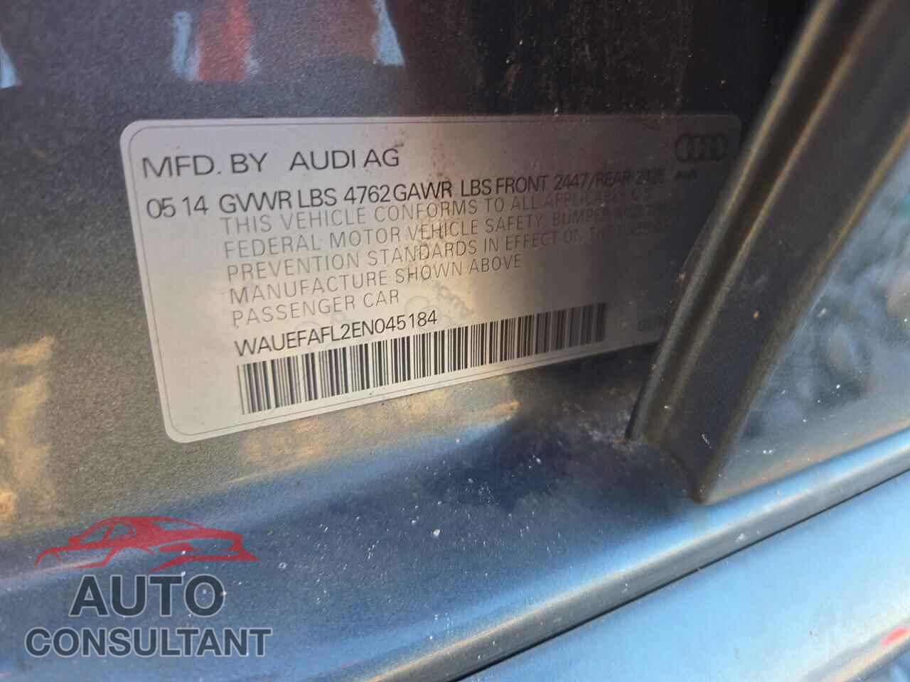 AUDI A4 2014 - WAUEFAFL2EN045184