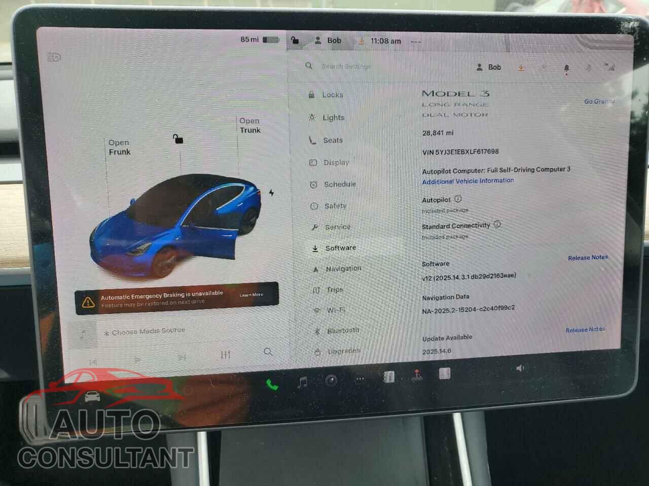TESLA MODEL 3 2020 - 5YJ3E1EBXLF617698