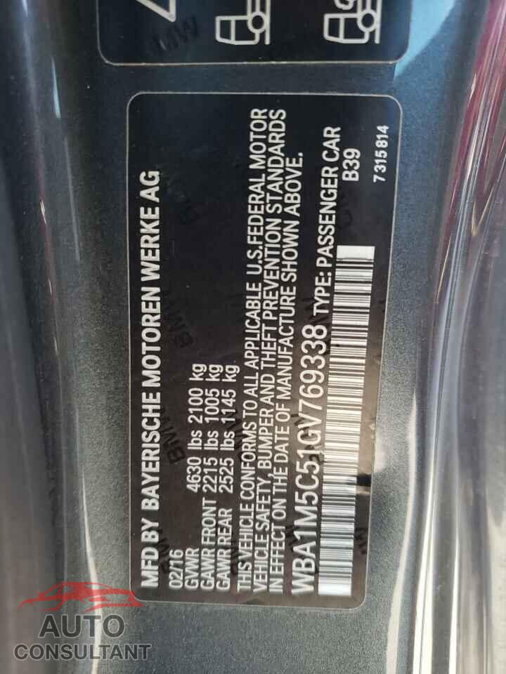 BMW M2 2016 - WBA1M5C51GV769338