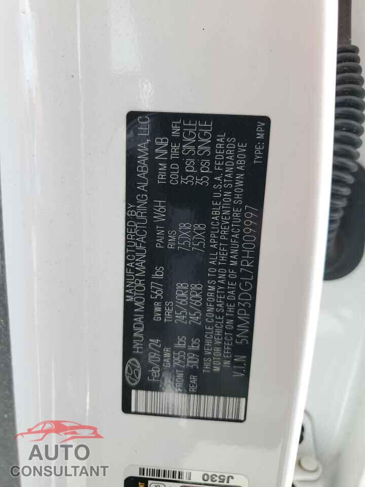 HYUNDAI SANTA FE 2024 - 5NMP3DGL7RH009997