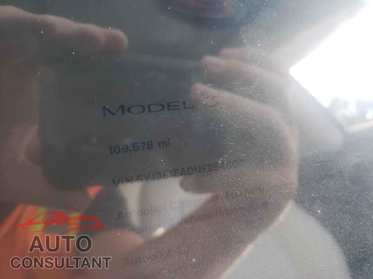 TESLA MODEL 3 2022 - 5YJ3E1EA0NF254807