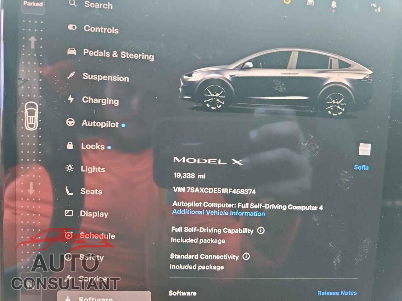 TESLA MODEL X 2024 - 7SAXCDE51RF458374
