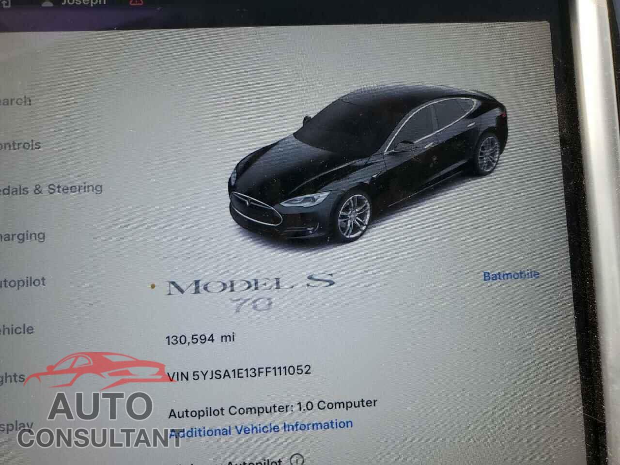 TESLA MODEL S 2015 - 5YJSA1E13FF111052