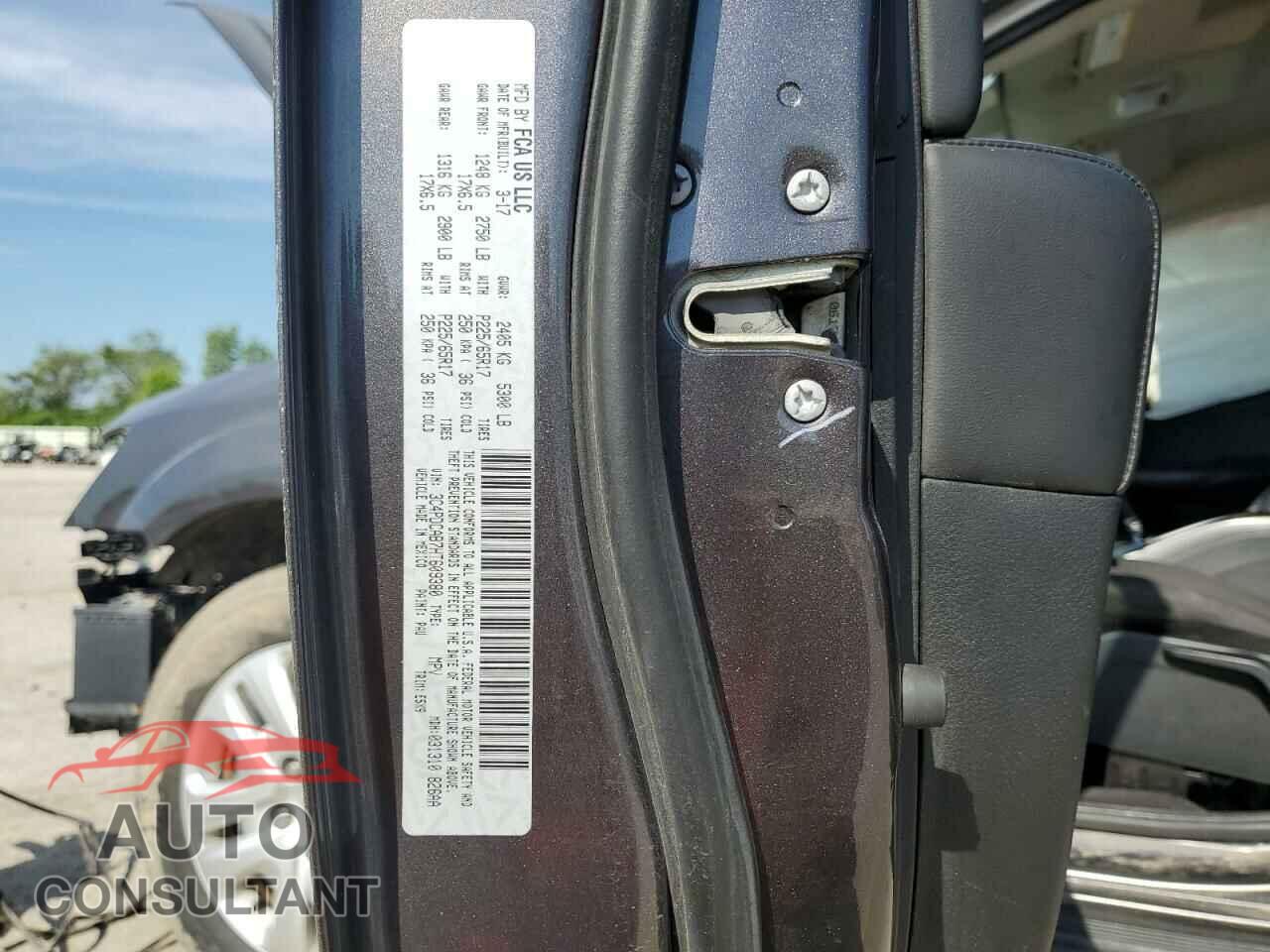 DODGE JOURNEY 2017 - 3C4PDCAB7HT609380