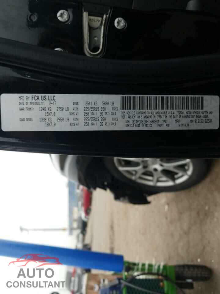 DODGE JOURNEY 2017 - 3C4PDDEG8HT588244