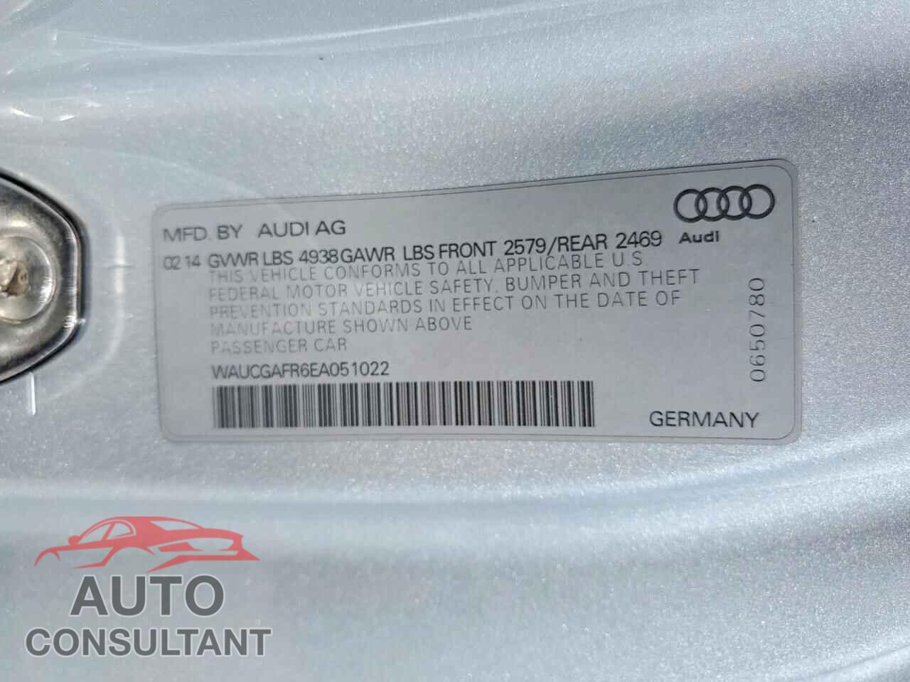 AUDI S5/RS5 2014 - WAUCGAFR6EA051022