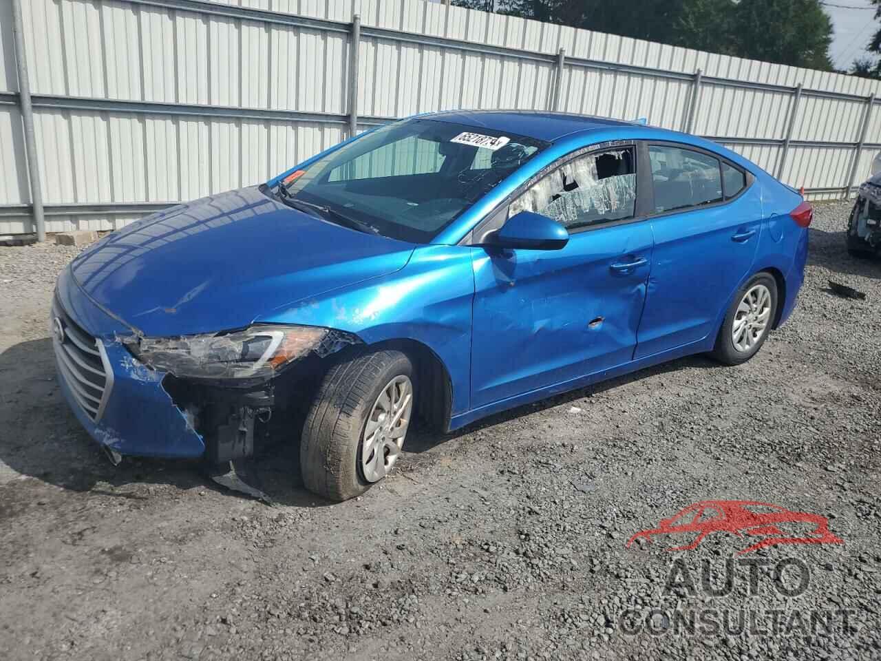 HYUNDAI ELANTRA 2017 - KMHD74LF0HU097043