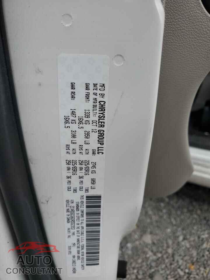 DODGE CARAVAN 2013 - 2C4RDGCG6DR552353