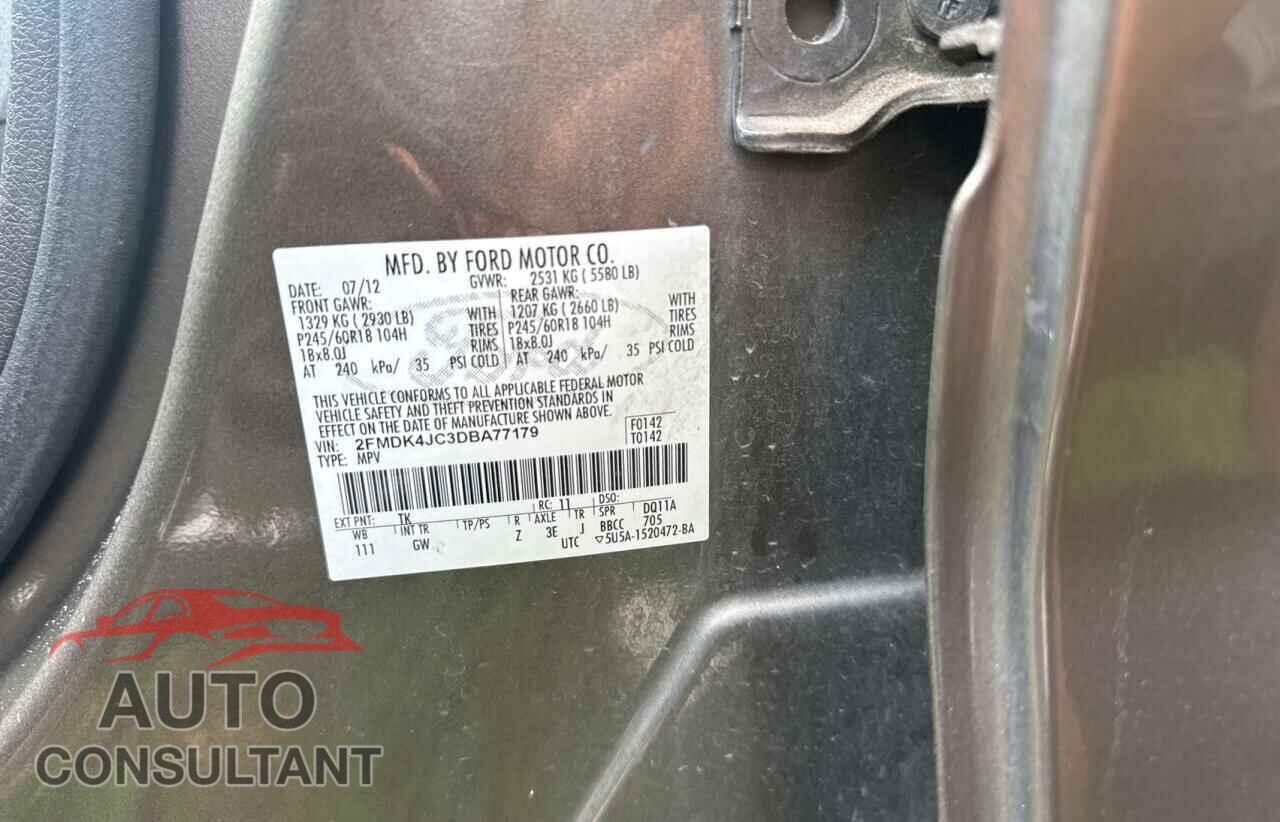 FORD EDGE 2013 - 2FMDK4JC3DBA77179