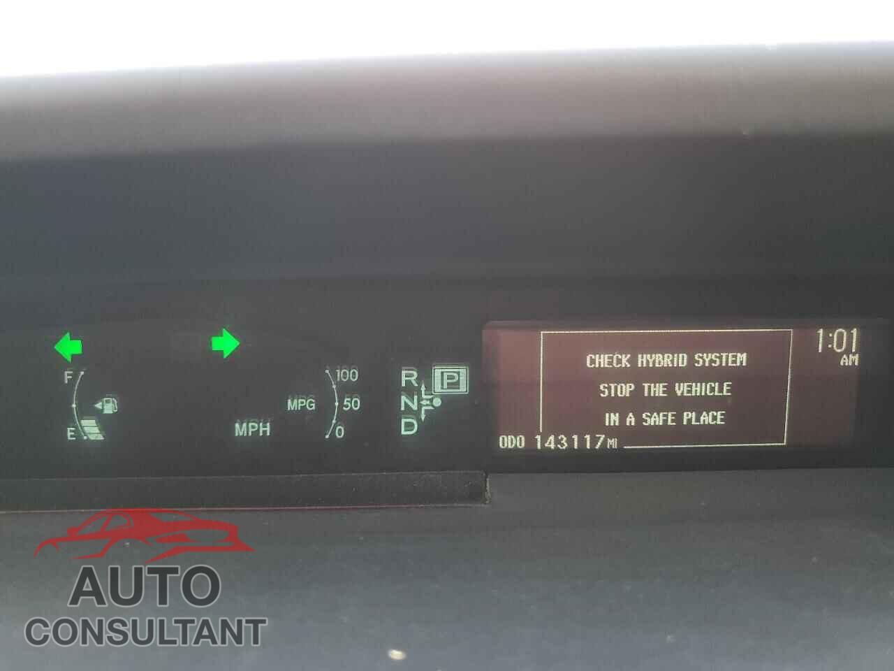 TOYOTA PRIUS 2012 - JTDKN3DU6C1545708