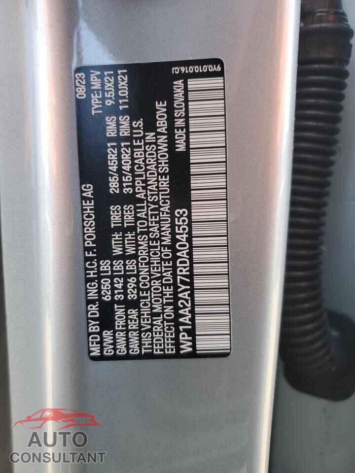 PORSCHE CAYENNE 2024 - WP1AA2AY7RDA04553