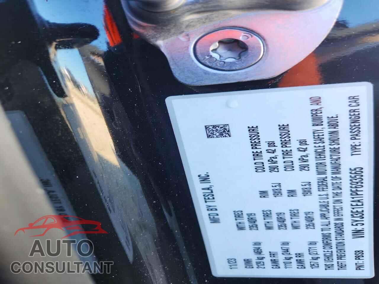 TESLA MODEL 3 2023 - 5YJ3E1EA1PF693565