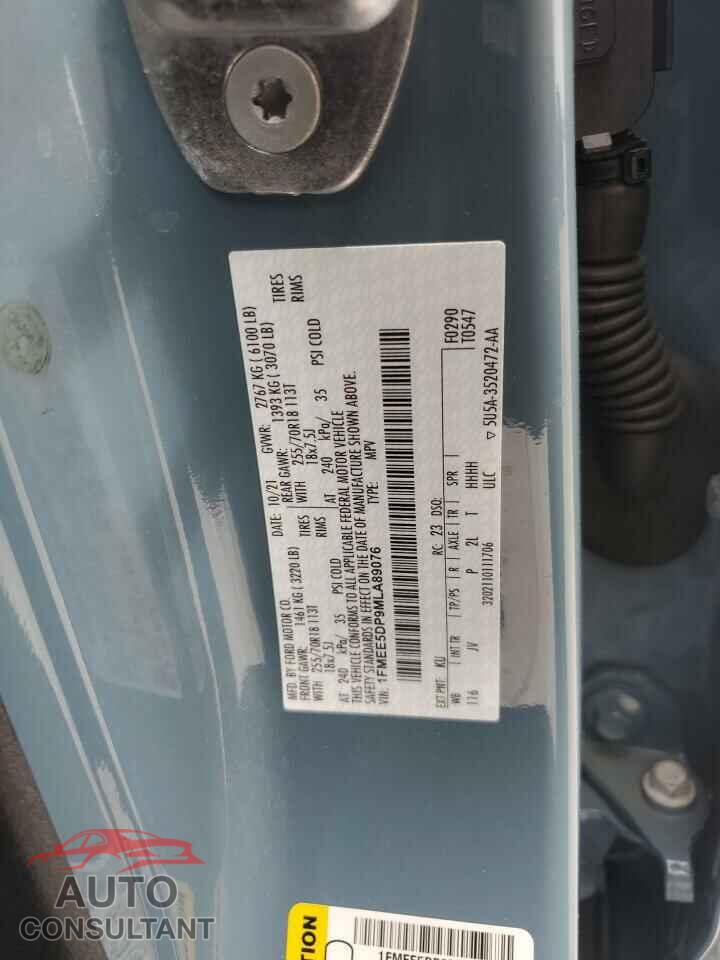 FORD BRONCO 2021 - 1FMEE5DP9MLA89076