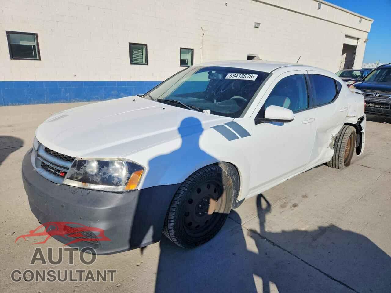DODGE AVENGER 2013 - 1C3CDZBG0DN608324