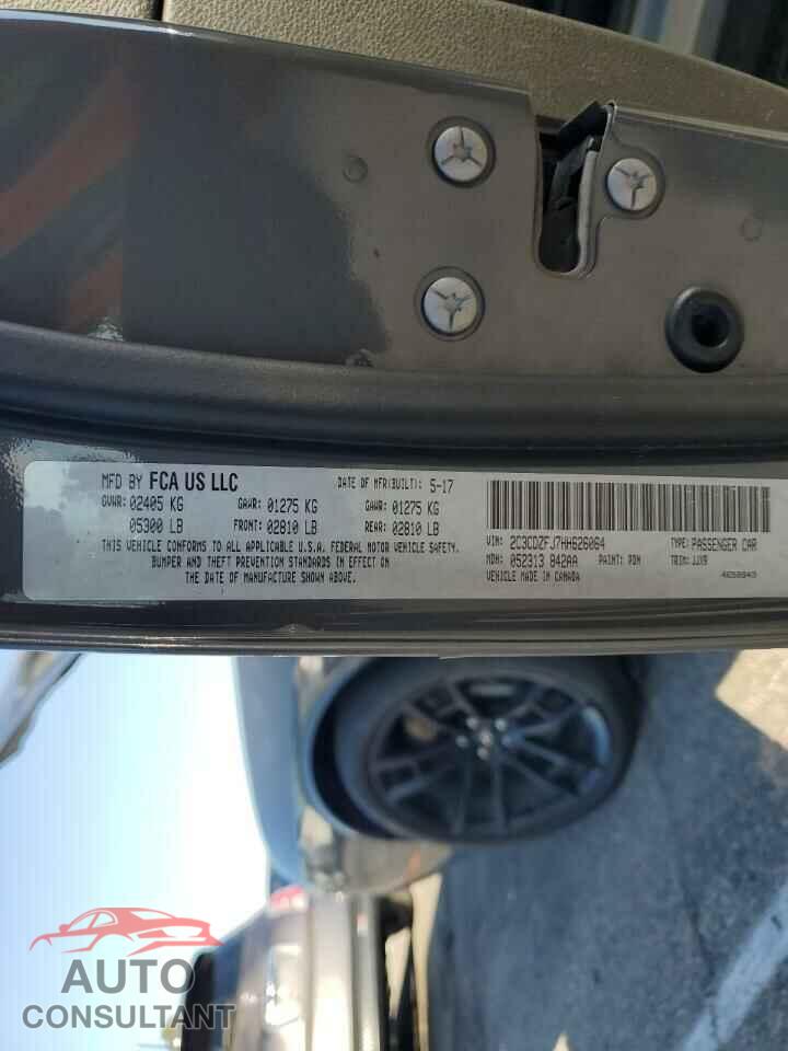 DODGE CHALLENGER 2017 - 2C3CDZFJ7HH626064