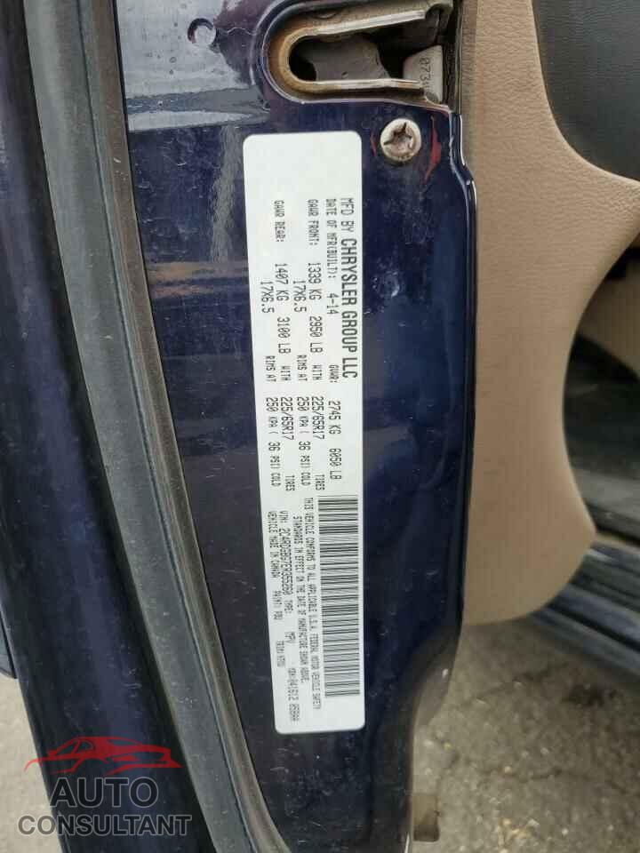 DODGE CARAVAN 2014 - 2C4RDGBG7ER355260