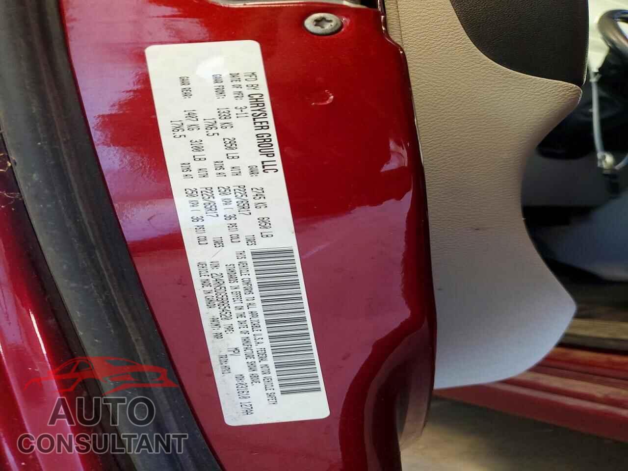 DODGE CARAVAN 2011 - 2D4RN5DG5BR654520