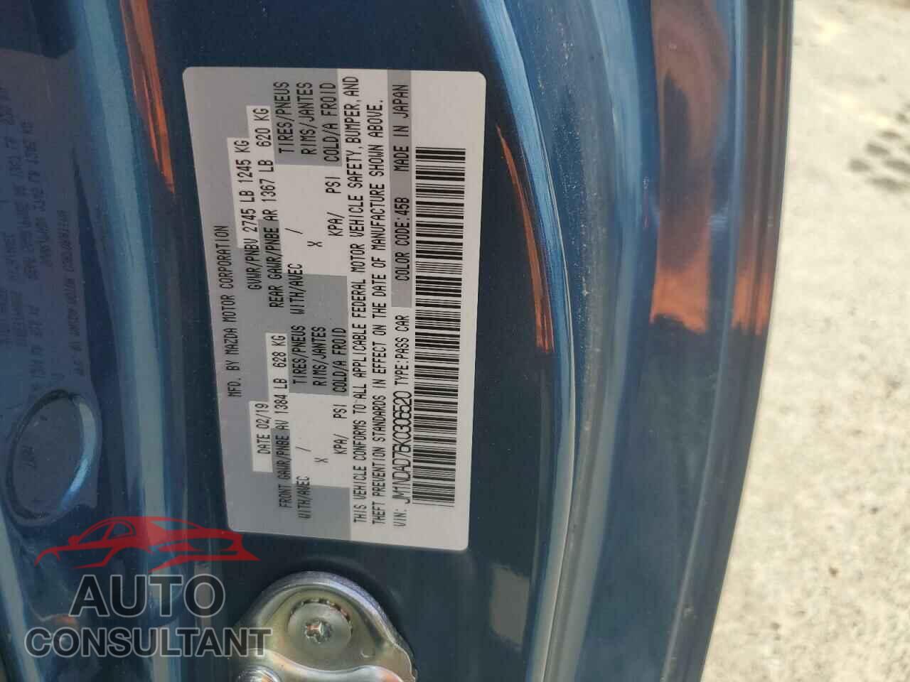 MAZDA MX5 2019 - JM1NDAD76K0306520