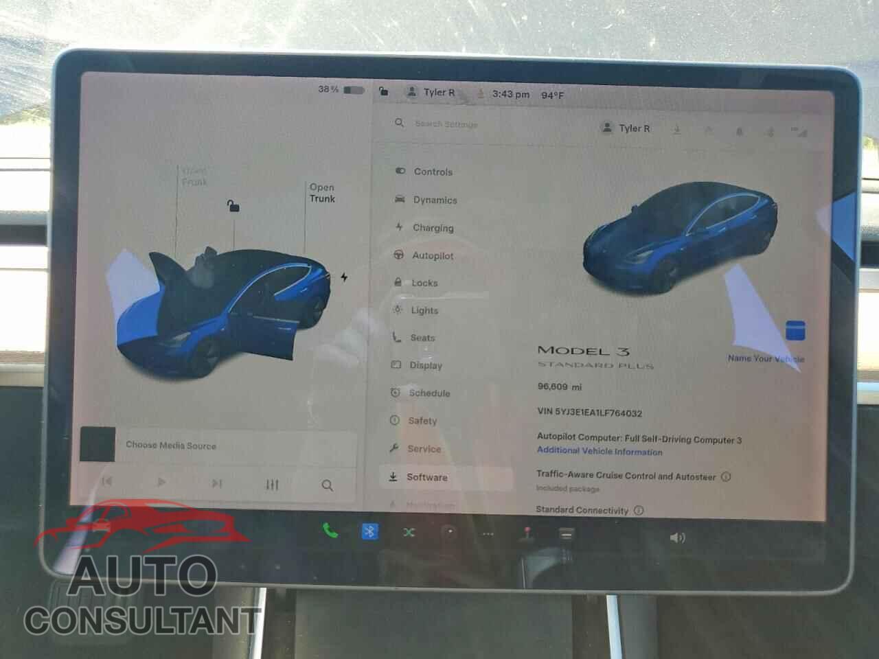 TESLA MODEL 3 2020 - 5YJ3E1EA1LF764032