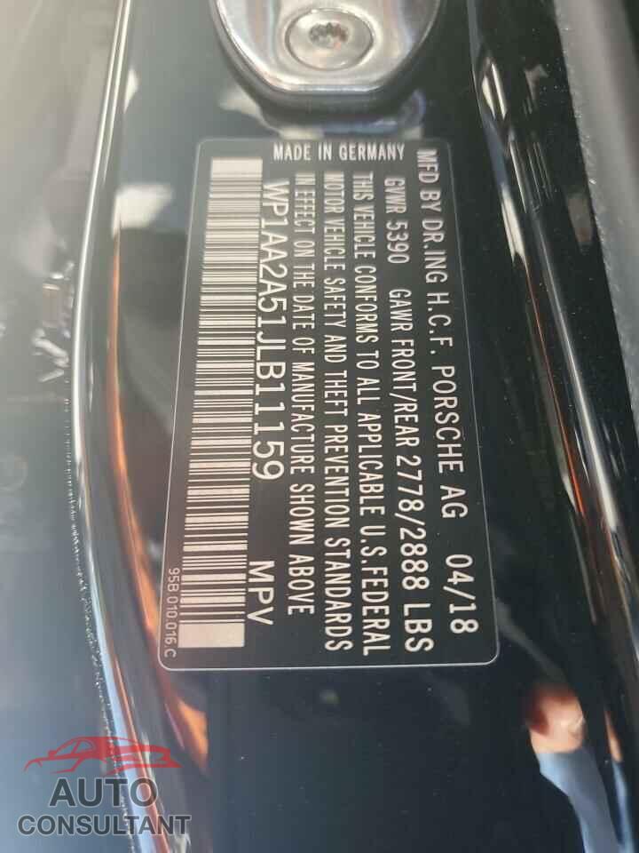 PORSCHE MACAN 2018 - WP1AA2A51JLB11159