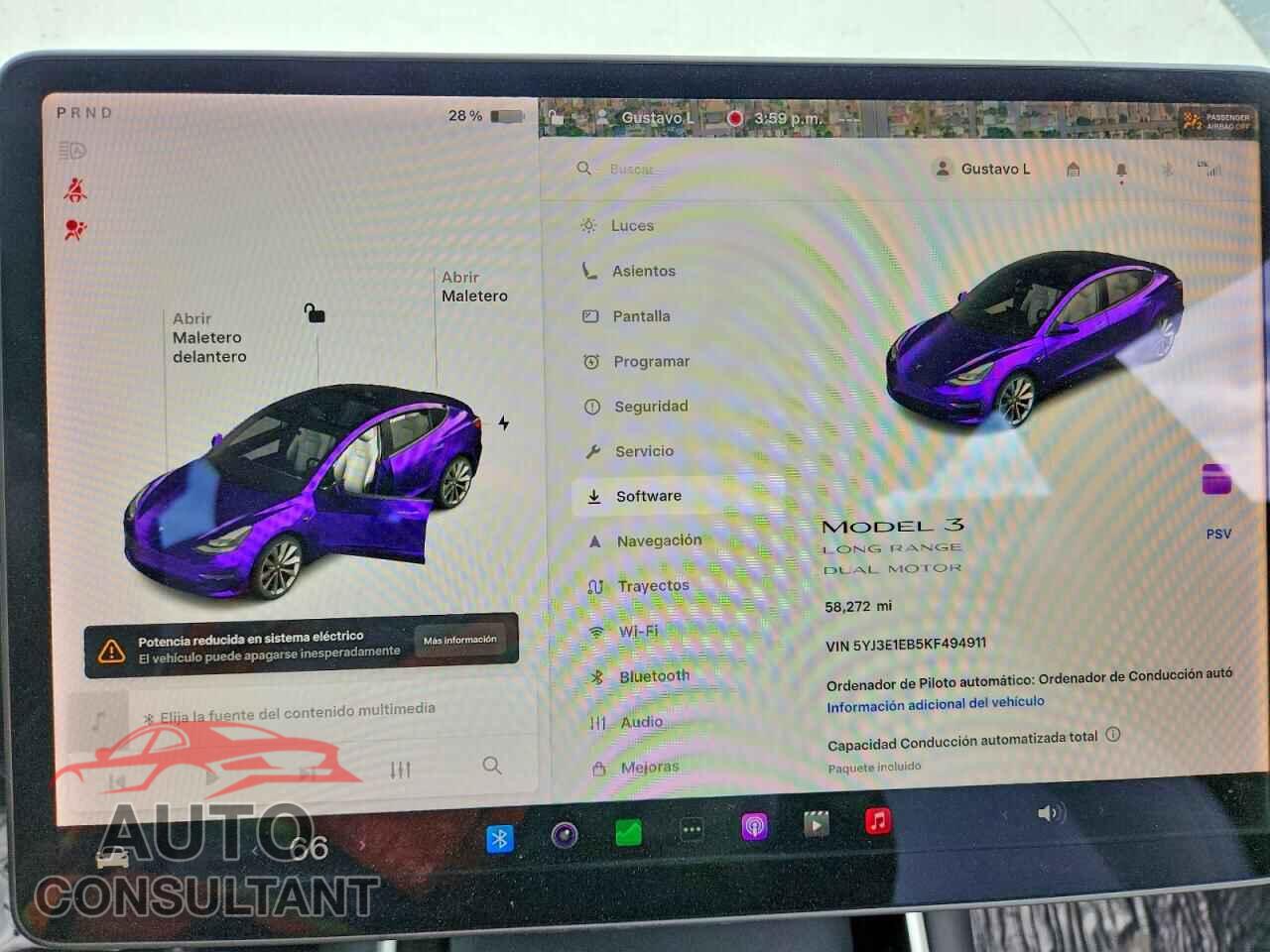 TESLA MODEL 3 2019 - 5YJ3E1EB5KF494911
