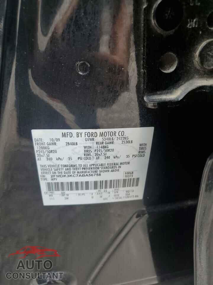 FORD EDGE 2010 - 2FMDK3KC7ABA56758