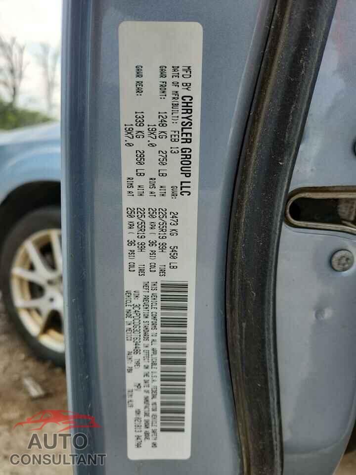 DODGE JOURNEY 2013 - 3C4PDCDG3DT634486