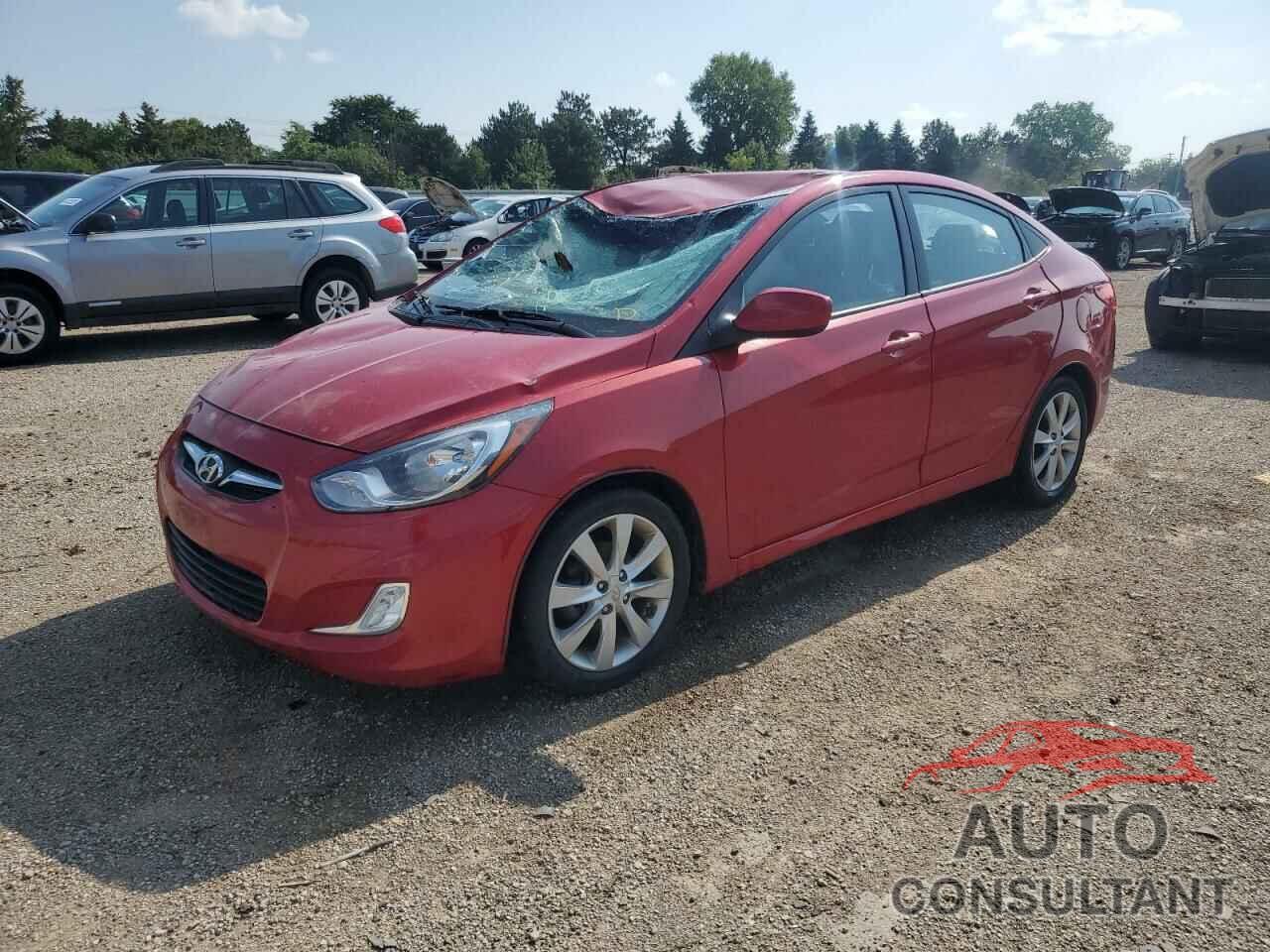 HYUNDAI ACCENT 2012 - KMHCU4AE5CU227258