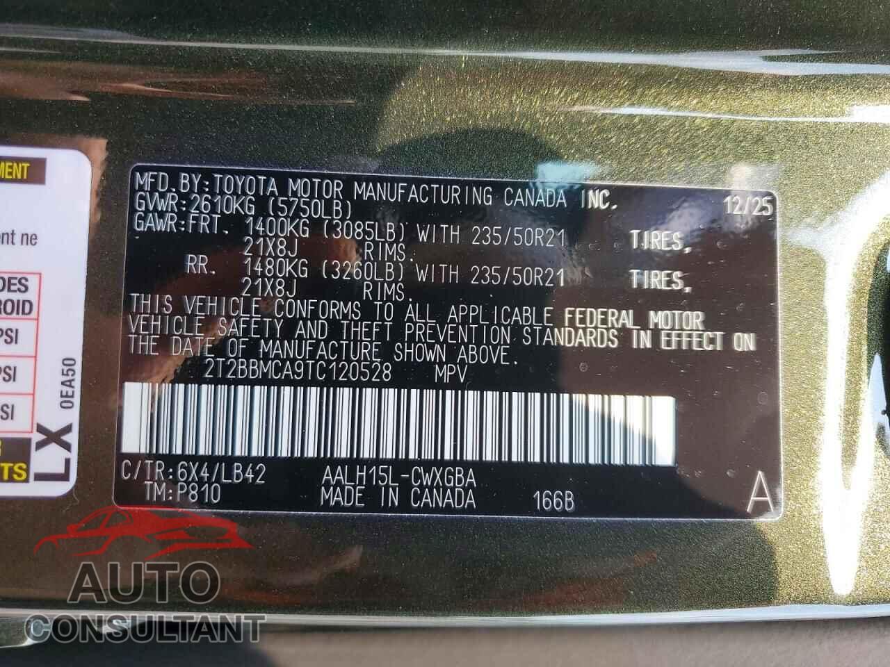 LEXUS UNKNOWN 2026 - 2T2BBMCA9TC120528