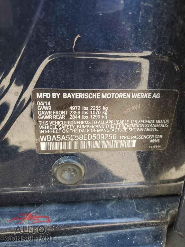 BMW 5 SERIES 2014 - WBA5A5C58ED509256