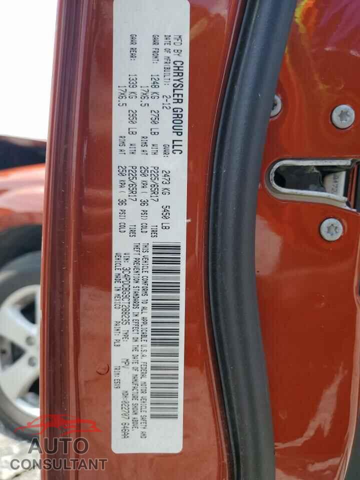 DODGE JOURNEY 2012 - 3C4PDCBG9CT288235