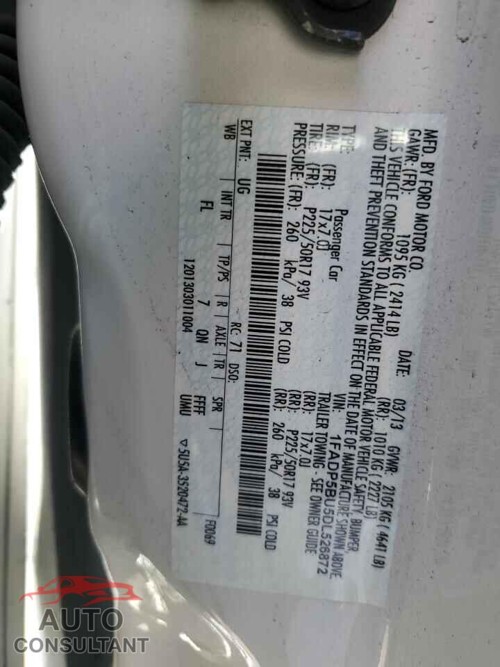 FORD CMAX 2013 - 1FADP5BU5DL526872