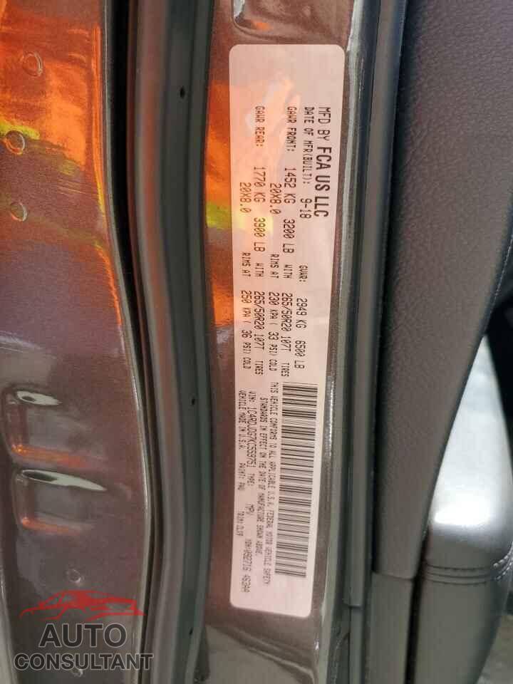 DODGE DURANGO 2019 - 1C4RDJDG7KC559751