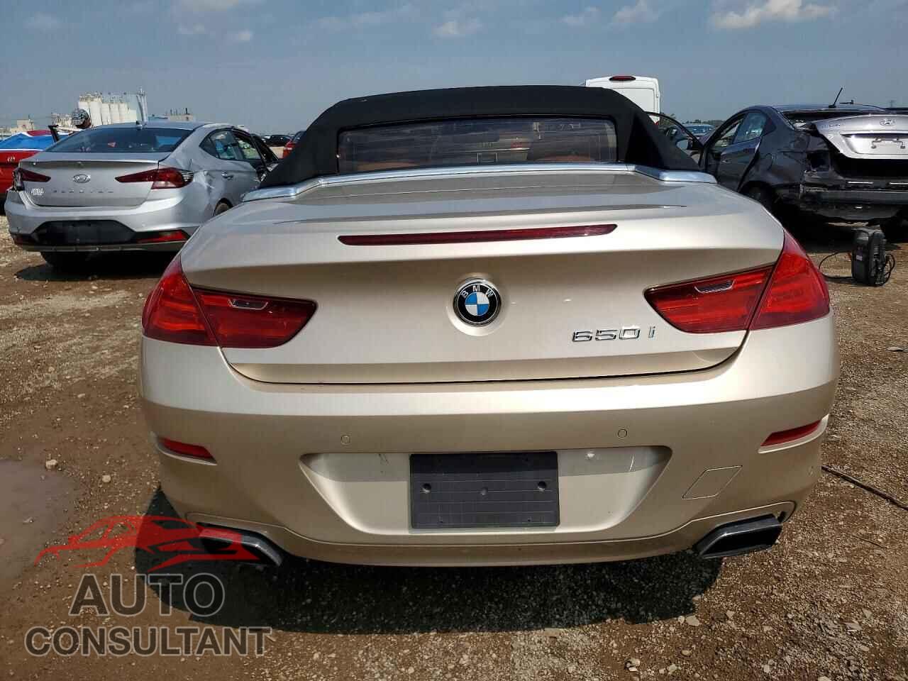 BMW 6 SERIES 2012 - WBALZ3C55CDL71404