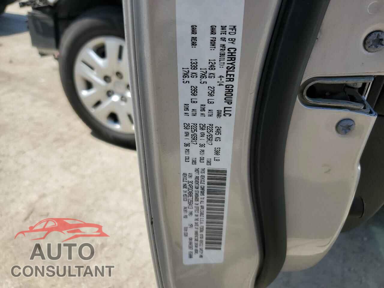 DODGE JOURNEY 2014 - 3C4PDCAB0ET256413