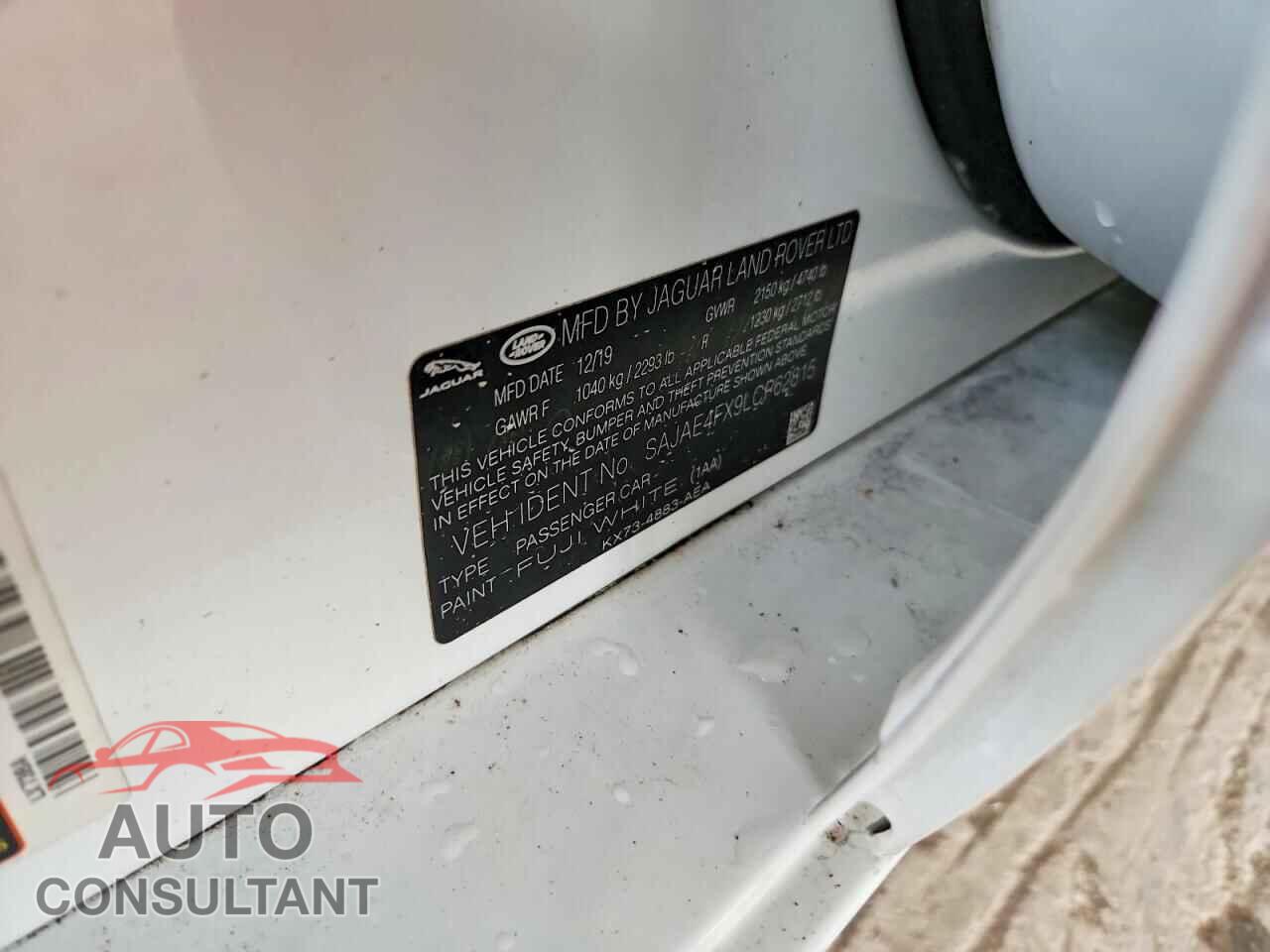 JAGUAR XE 2020 - SAJAE4FX9LCP62815