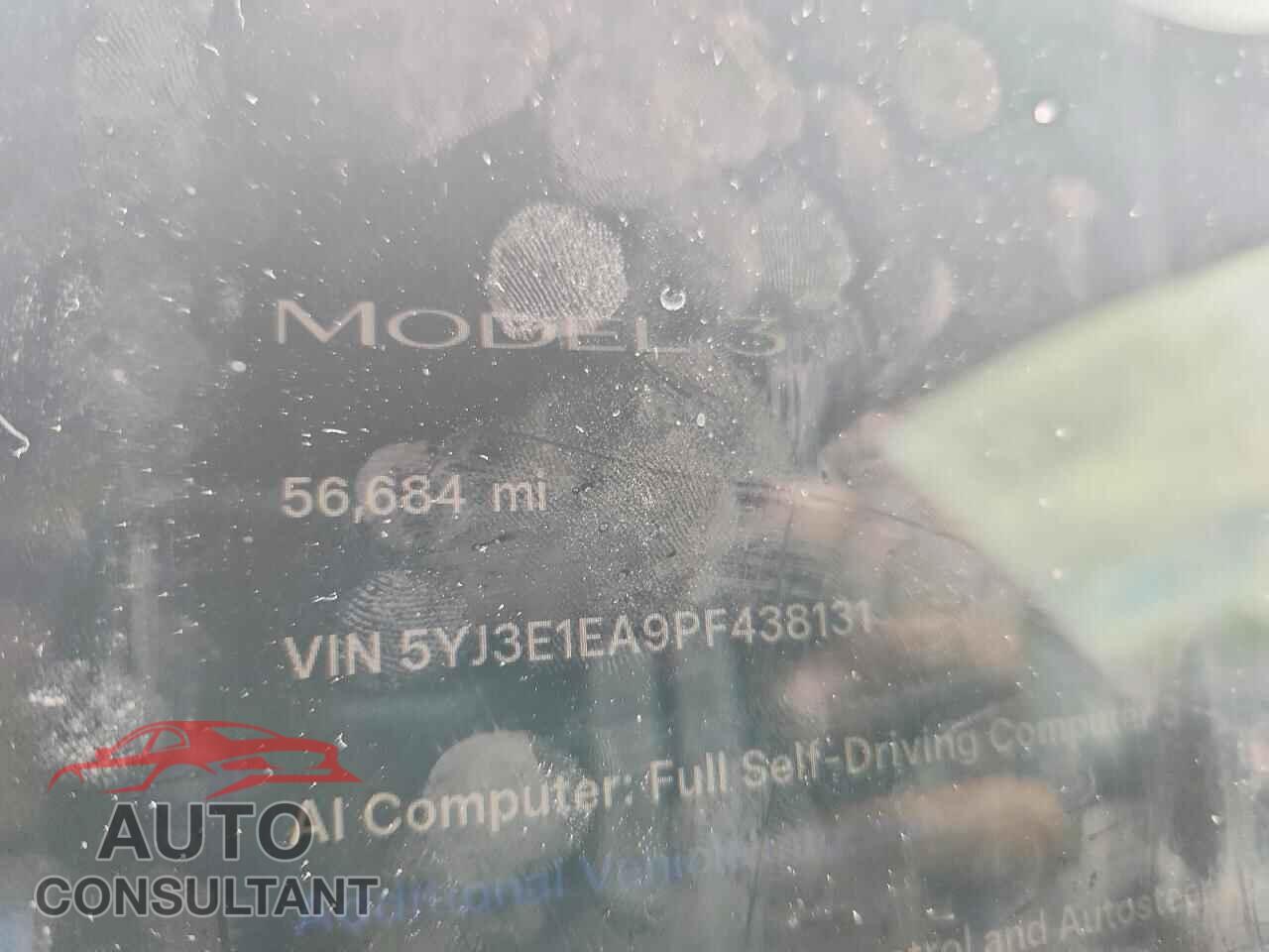 TESLA MODEL 3 2023 - 5YJ3E1EA9PF438131