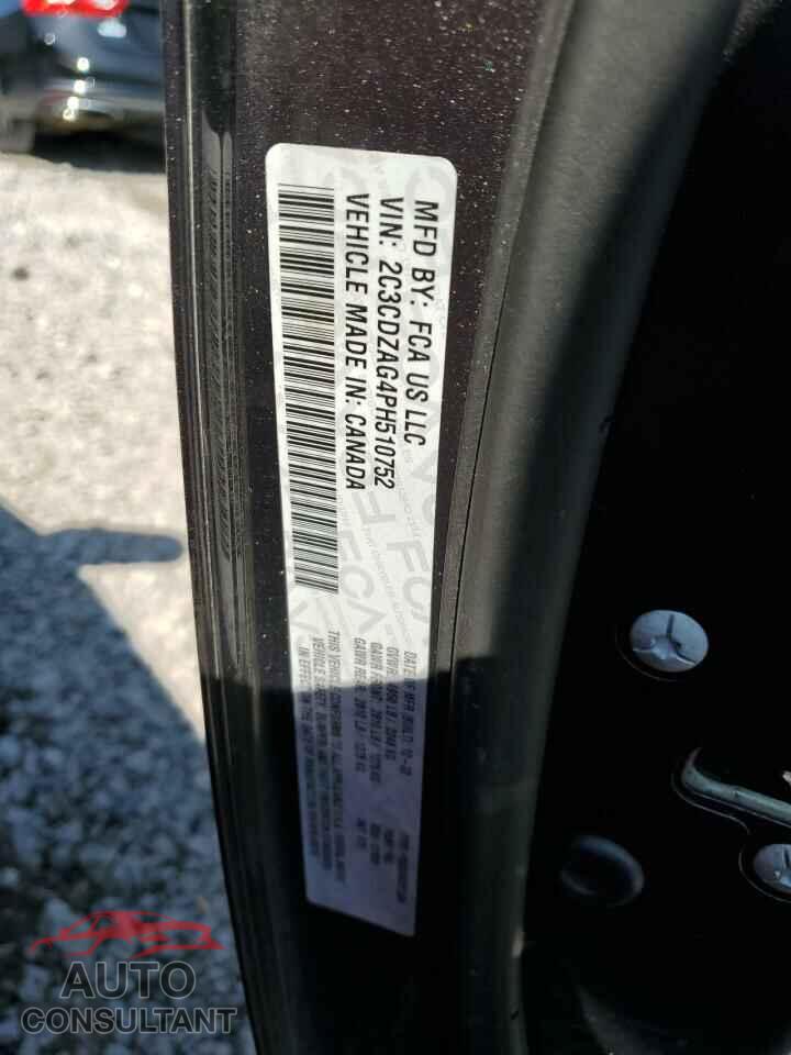 DODGE CHALLENGER 2023 - 2C3CDZAG4PH510752