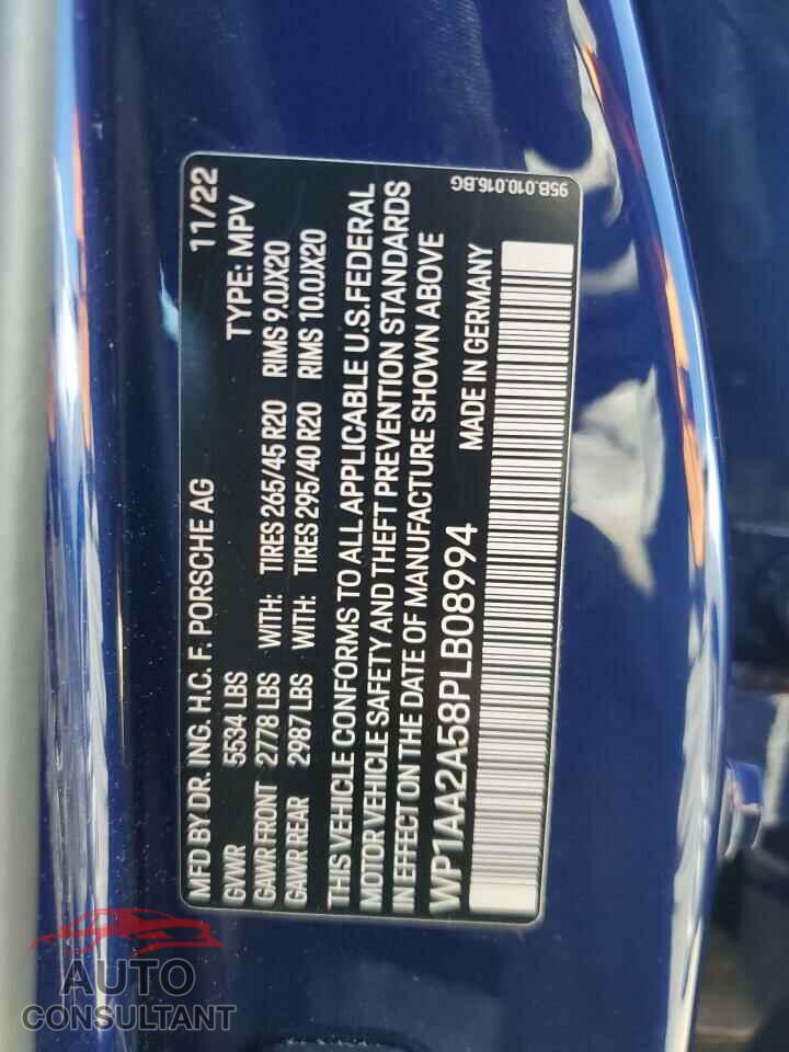 PORSCHE MACAN BASE 2023 - WP1AA2A58PLB08994