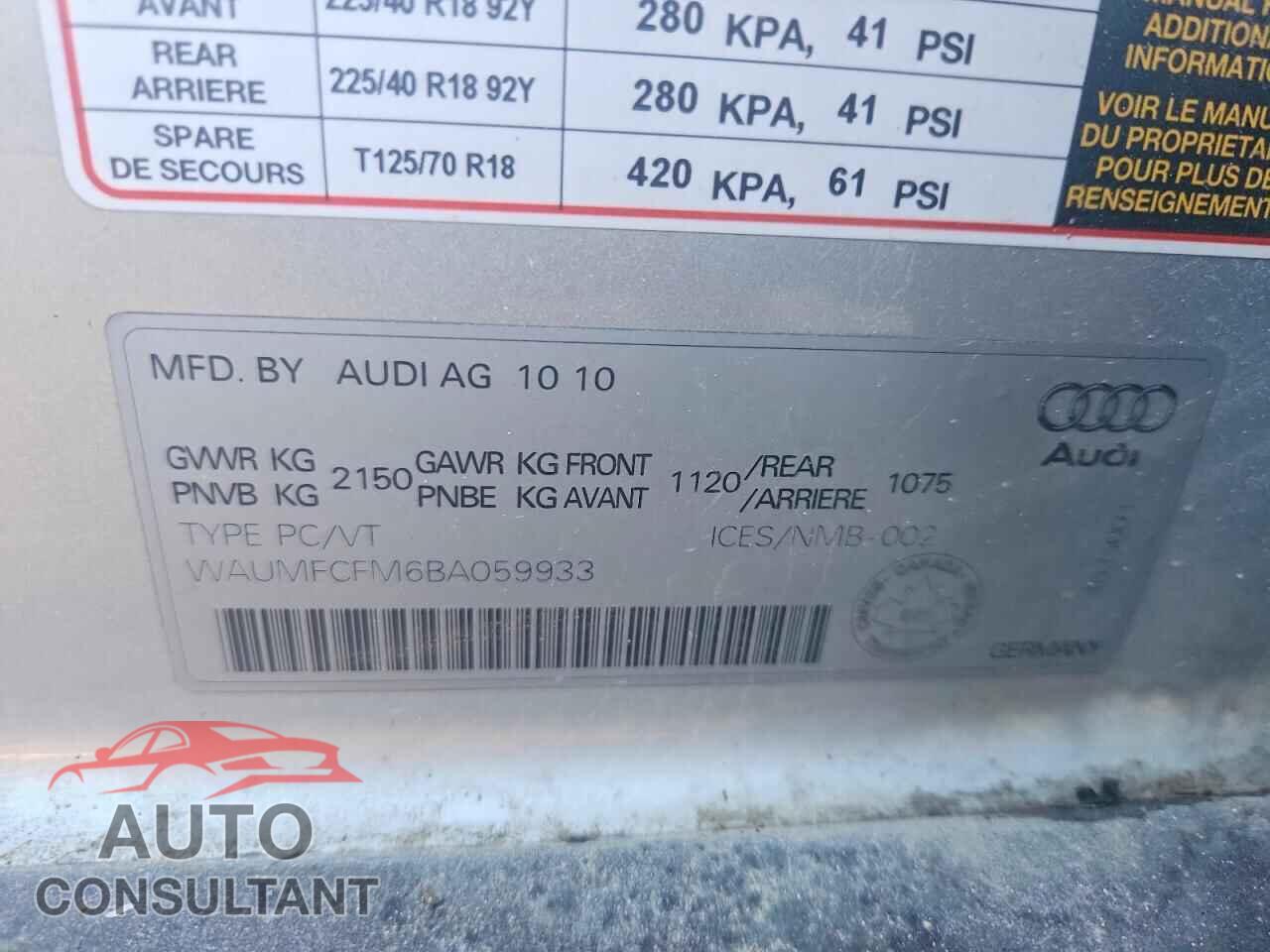 AUDI A3 2011 - WAUMFCFM6BA059933