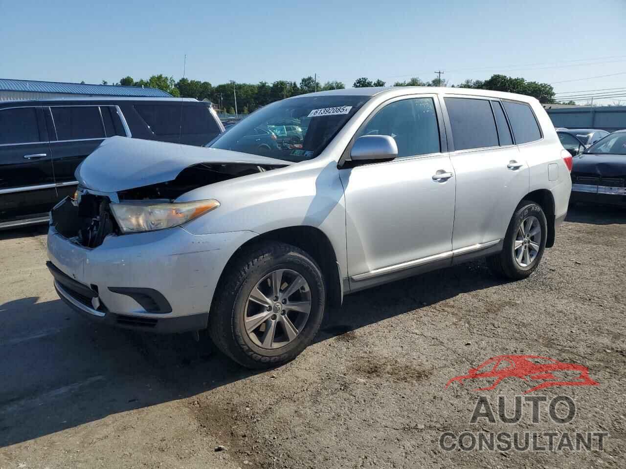 TOYOTA HIGHLANDER 2012 - 5TDBK3EHXCS107447
