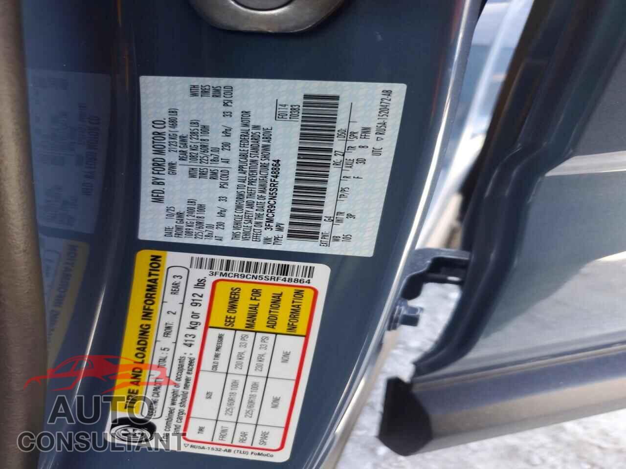 FORD BRONCO 2025 - 3FMCR9CN5SRF48864